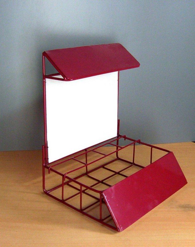 White labeled product display