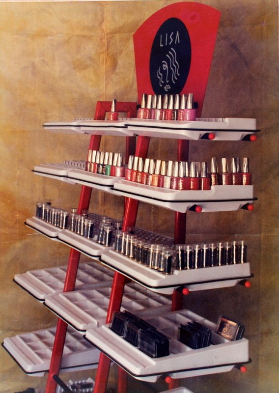 Modular product display stand for cosmetics