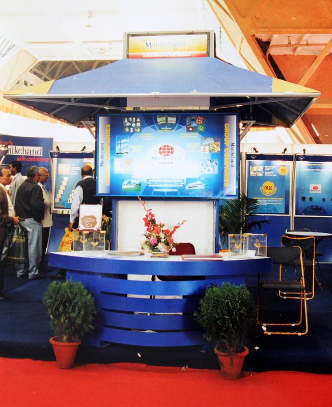 Modular exhibition stall designed for Manikchand Switches