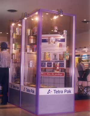 Modular exhibition stall for Tetra pak
